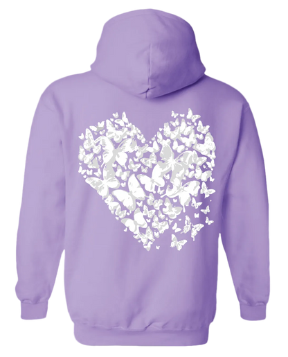 Heart Hoodie (Purple)
