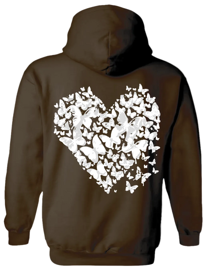 Heart Hoodie (Brown)