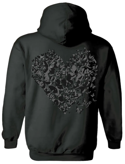 Heart Hoodie (Black)