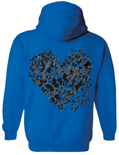 Heart Hoodie (Blue)