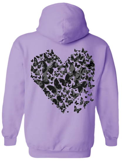 Heart Hoodie (Purple)