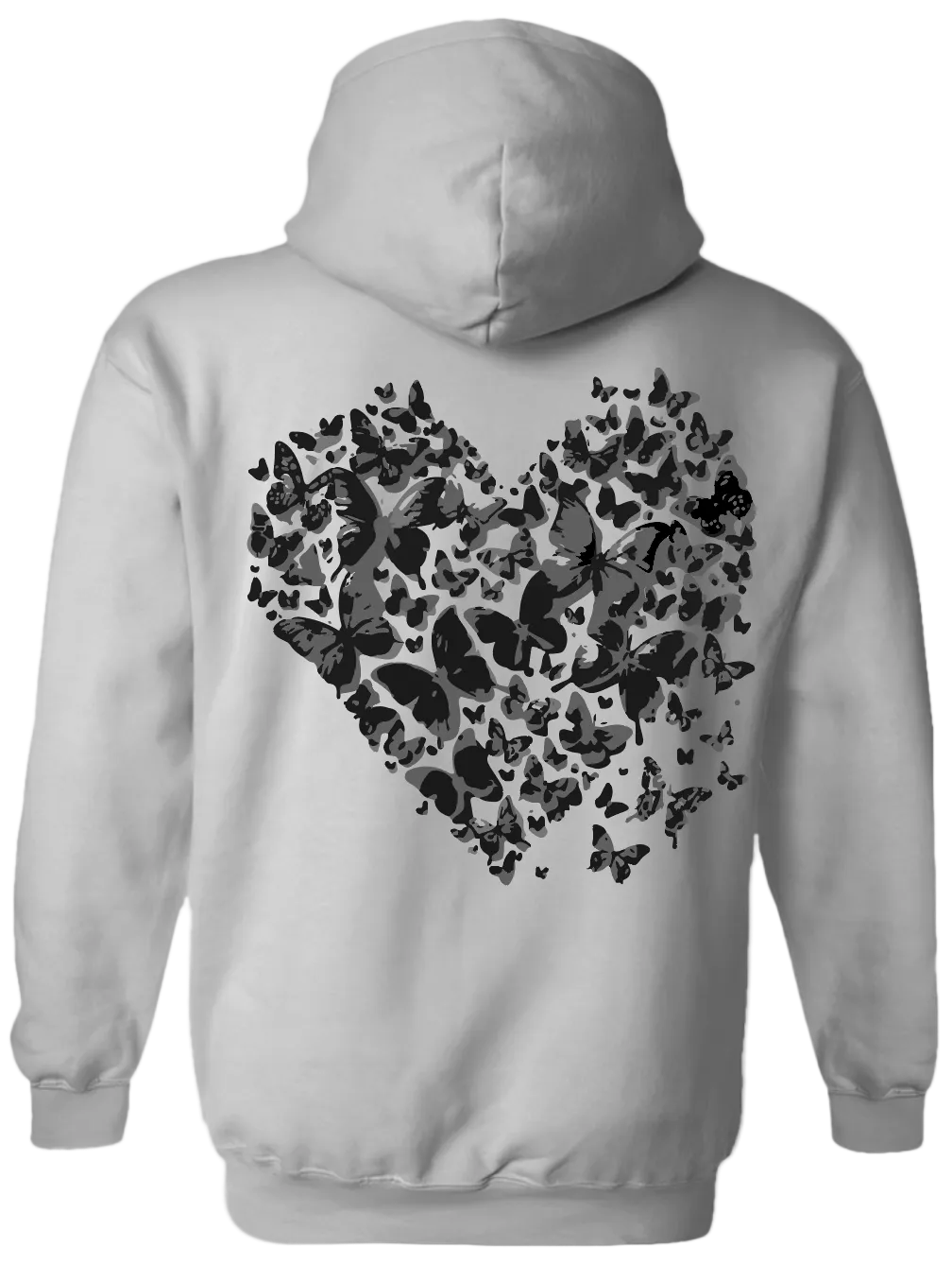 Heart Hoodie (Grey)