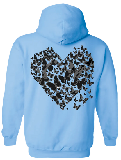 Heart Hoodie (Blue)