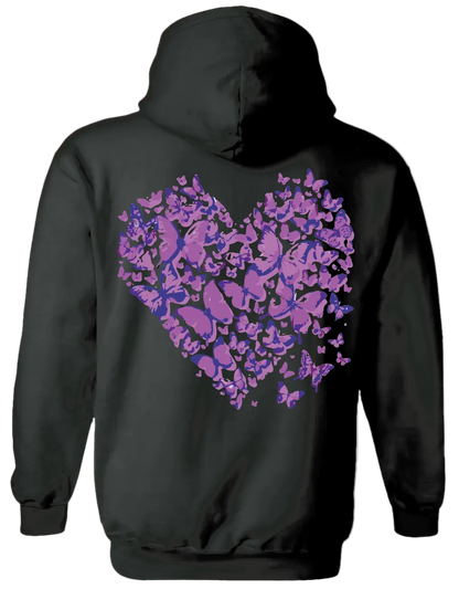 Heart Hoodie (Black)