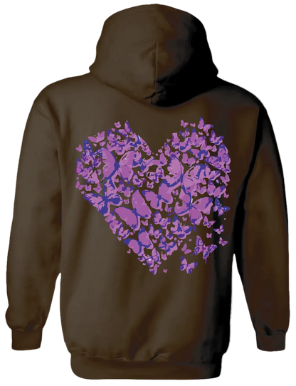 Heart Hoodie (Brown)