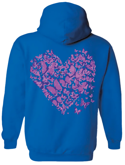 Heart Hoodie (Blue)