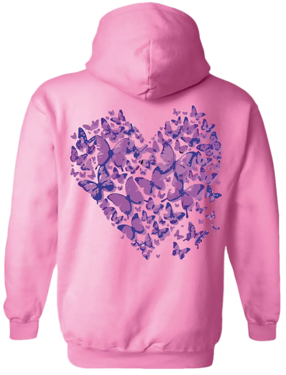 Heart Hoodie (Pink)