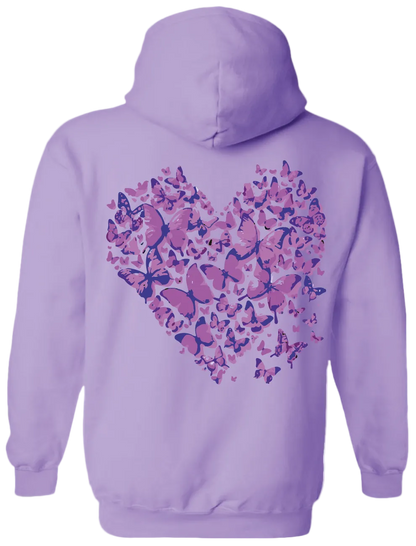 Heart Hoodie (Purple)