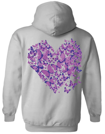 Heart Hoodie (Grey)