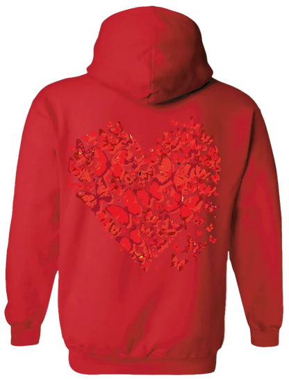 Heart Hoodie (Red)