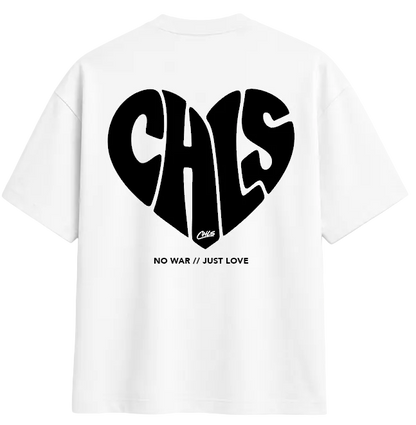 NO WAR // JUST LOVE (WHITE/BLACK)