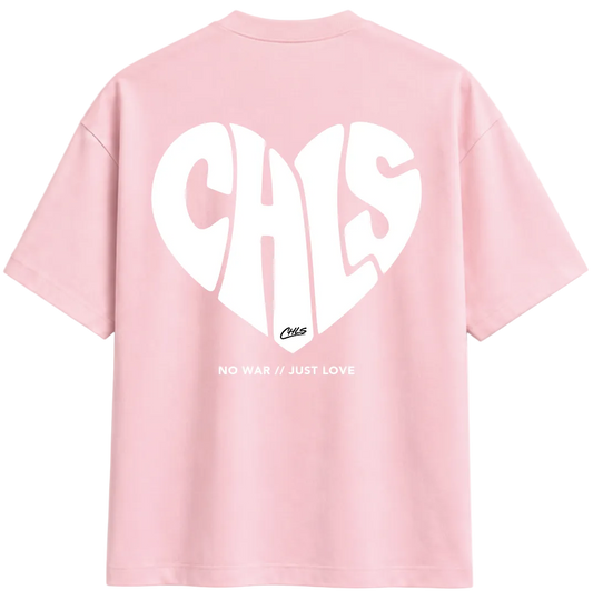 NO WAR // JUST LOVE (PINK/WHITE)