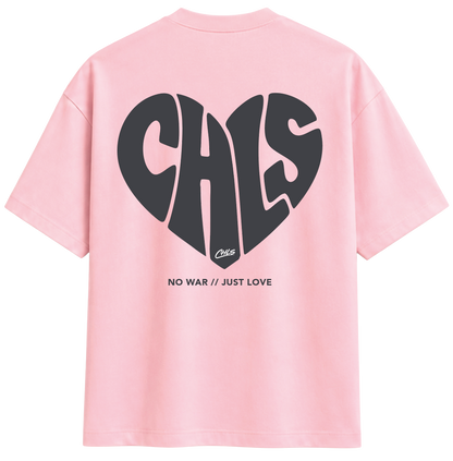 NO WAR // JUST LOVE (PINK/GREY)