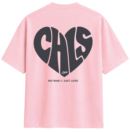 NO WAR // JUST LOVE (PINK/GREY)