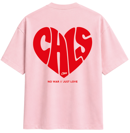 NO WAR // JUST LOVE (PINK/RED)