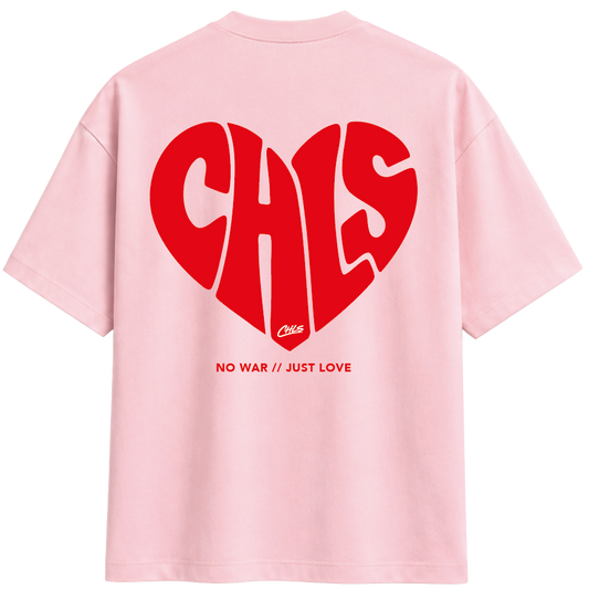 NO WAR // JUST LOVE (PINK/RED)