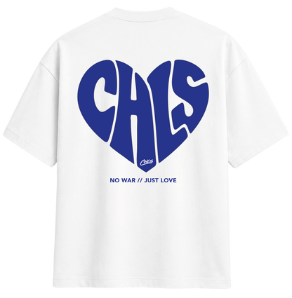 NO WAR // JUST LOVE (WHITE/ROYAL BLUE)