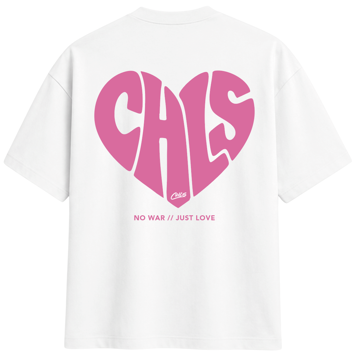 NO WAR // JUST LOVE (WHITE/PINK)